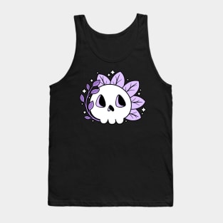 Leafy Skull (Purple) Tank Top